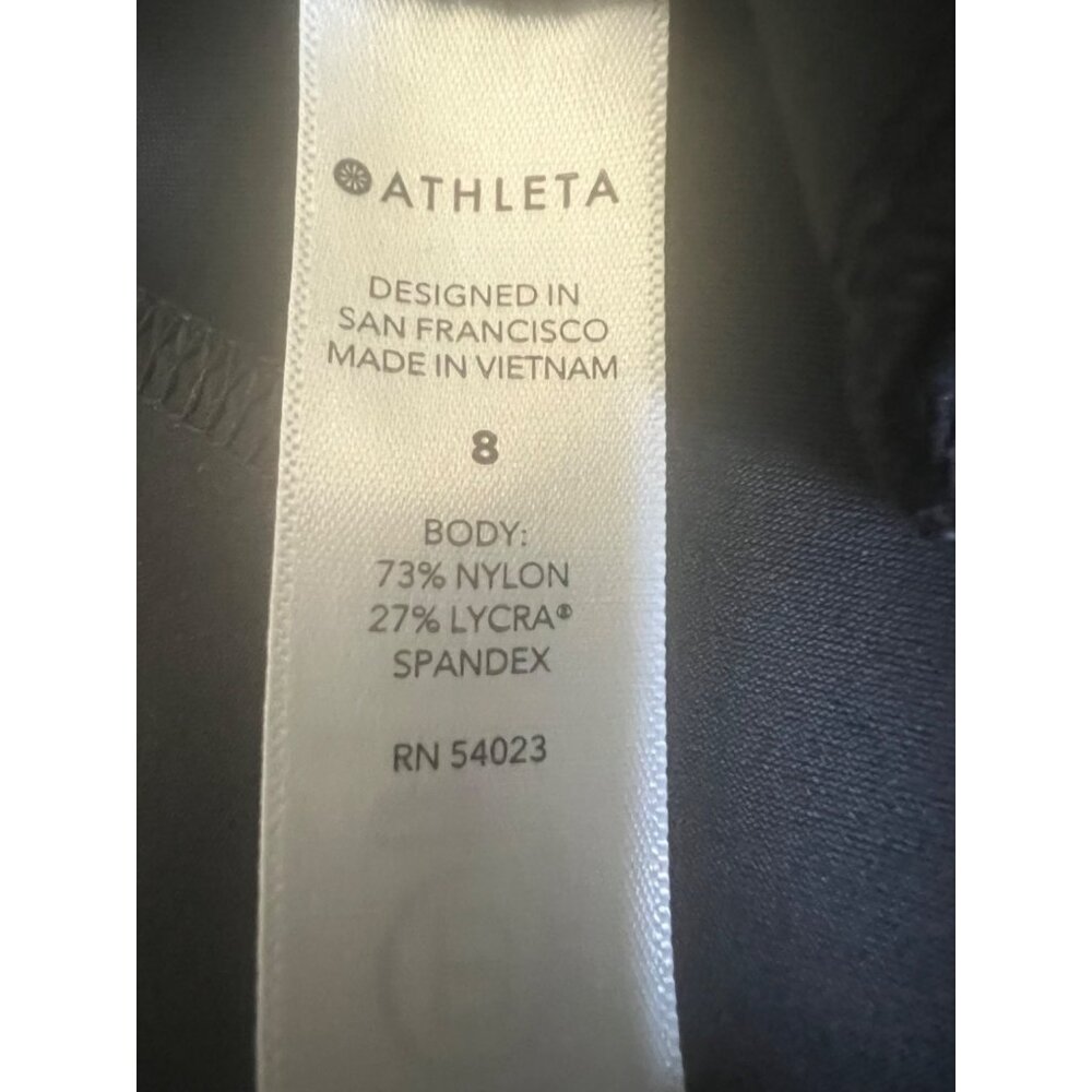 Athleta Stellar Straight Crop Pants Womens Black Stretch Size 8 - Picture 9 of 13